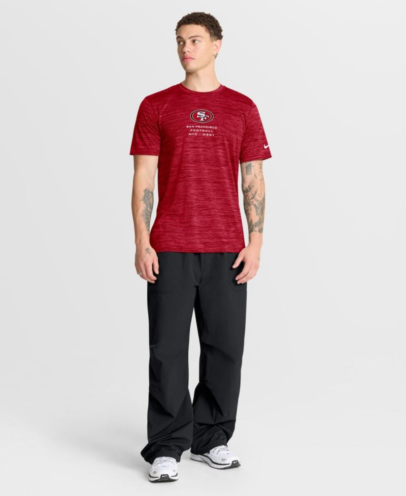 Men's Scarlet San Francisco 49ers Velocity Ball Carrier Dri-FIT T-Shirt
