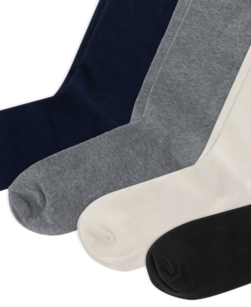 Girls' 4-11 Knee High Socks, 3+1 Bonus Pack