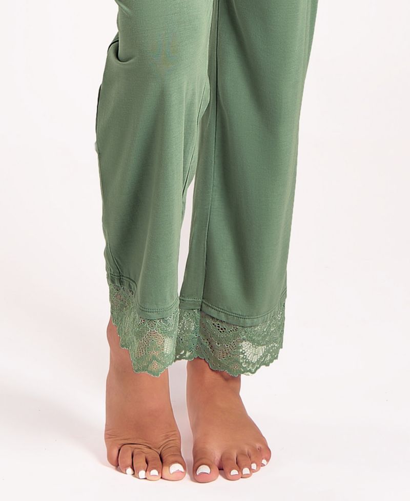 Women's Stretch Knit Long-Sleeve Pajama Set