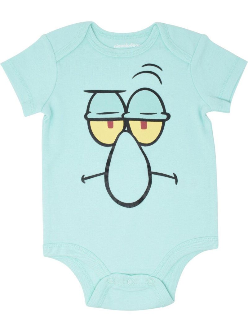 Patrick Squidward Boys 3 Pack Bodysuits Infant