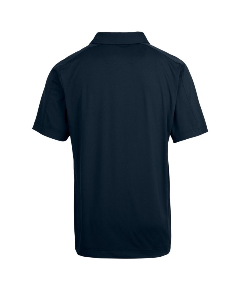 Cutter Buck Men's Navy Milwaukee Brewers Prospect Textured Stretch Big & Tall Polo Shirt
