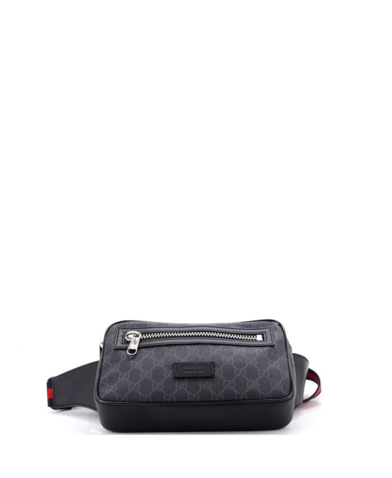 Small Soft Zip Belt Bag GG Coated Canvas