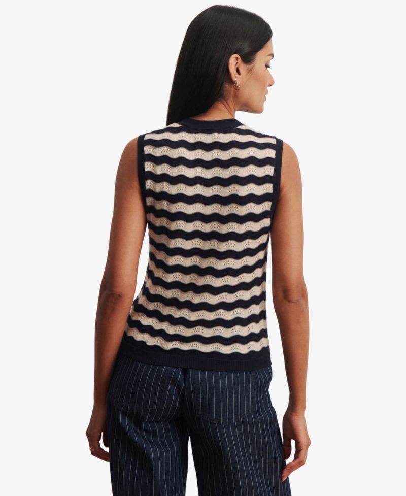 petite Everyday Chevron Sleeveless Sweater Tank