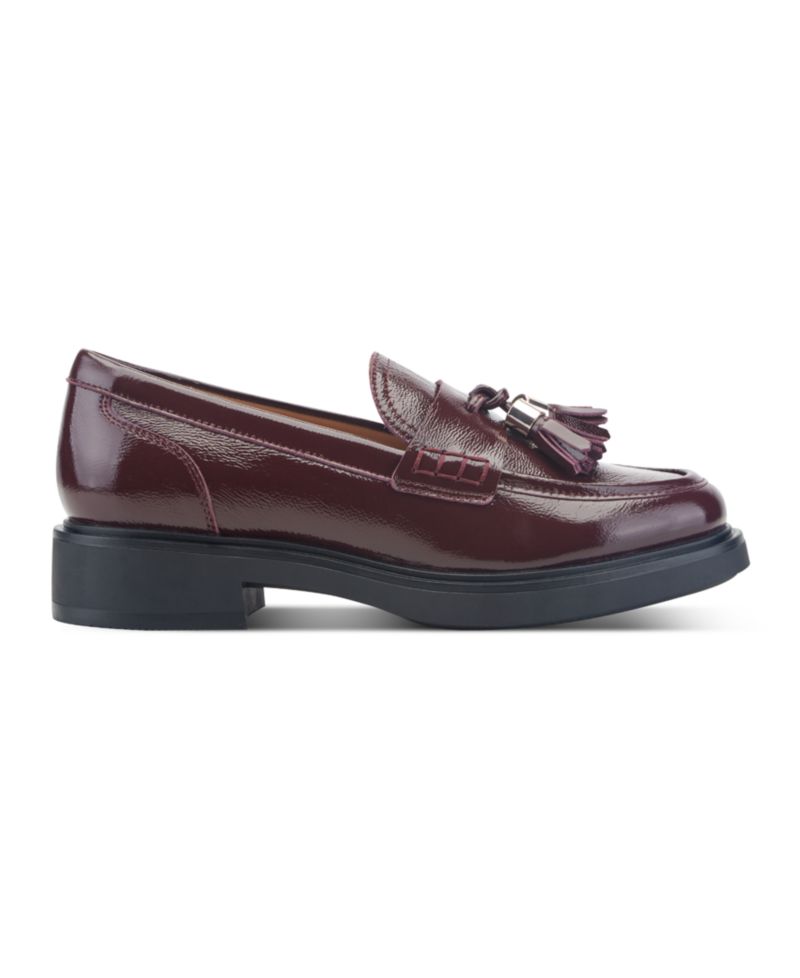 Women's Janesa Leather Moc Toe Tassel Loafers