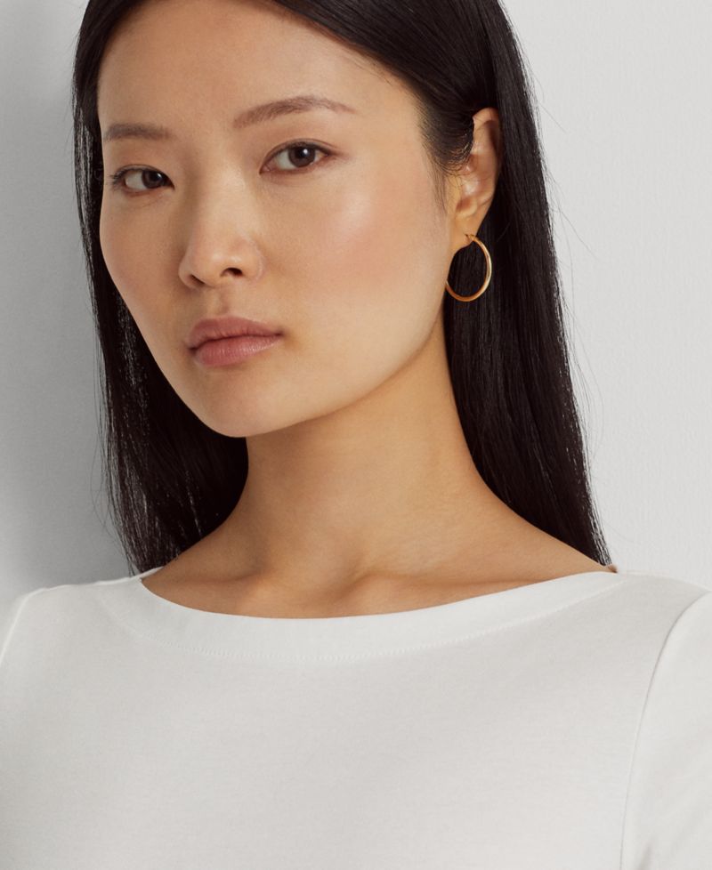 Petite Stretch Boatneck Top