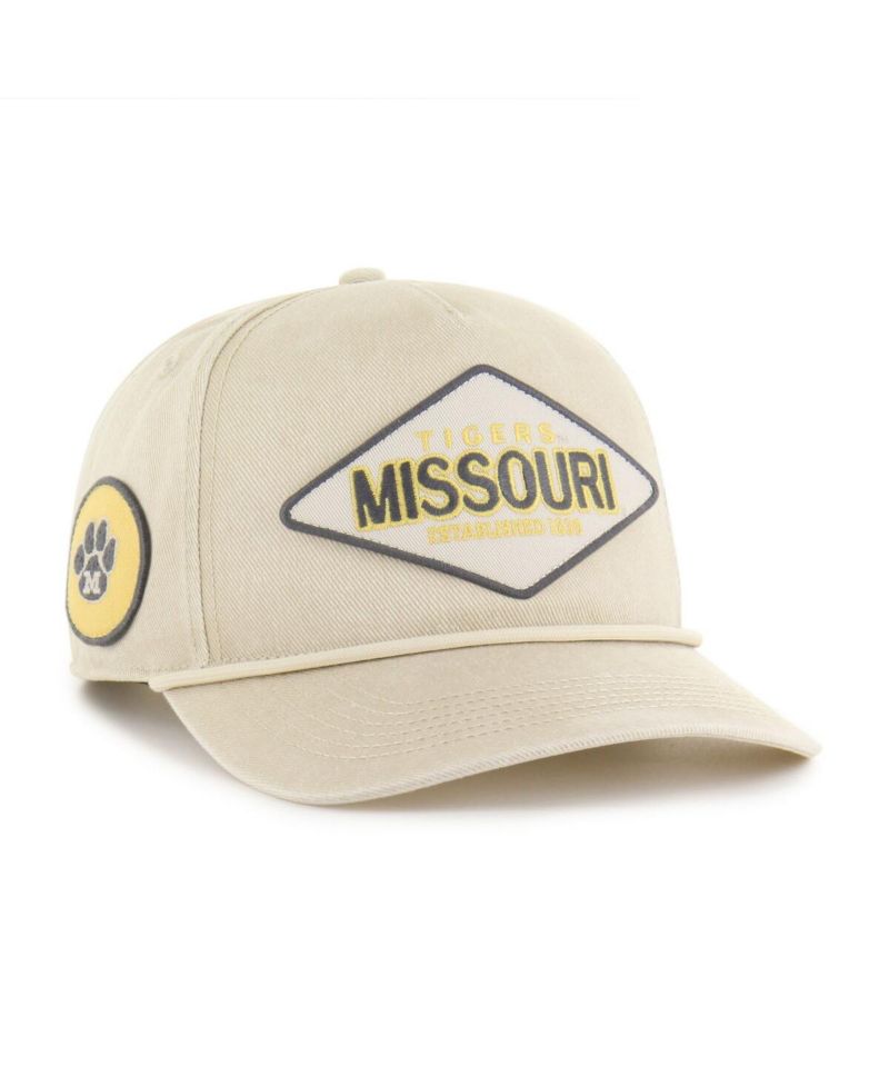 Men's and Women's Cream Missouri Tigers Outdoorsmen Cairn Hitch Adjustable Hat