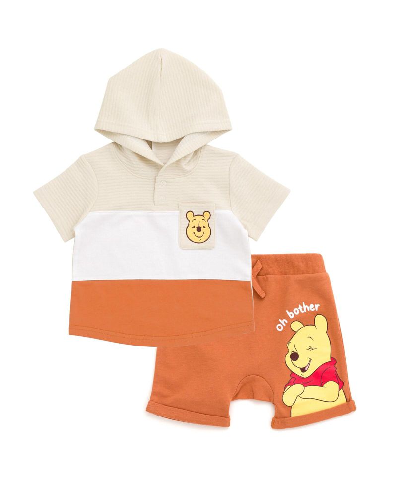 Baby Boys Pullover Hoodie and French Terry Shorts
