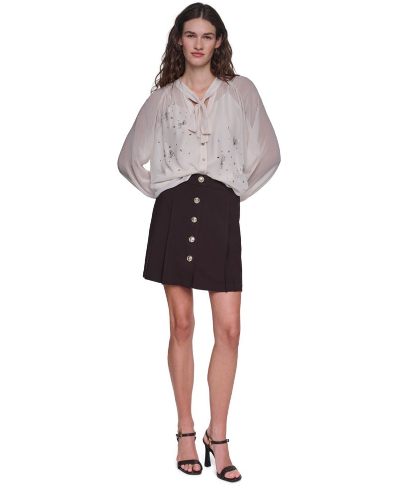 Petite Mini Pleated Skirt