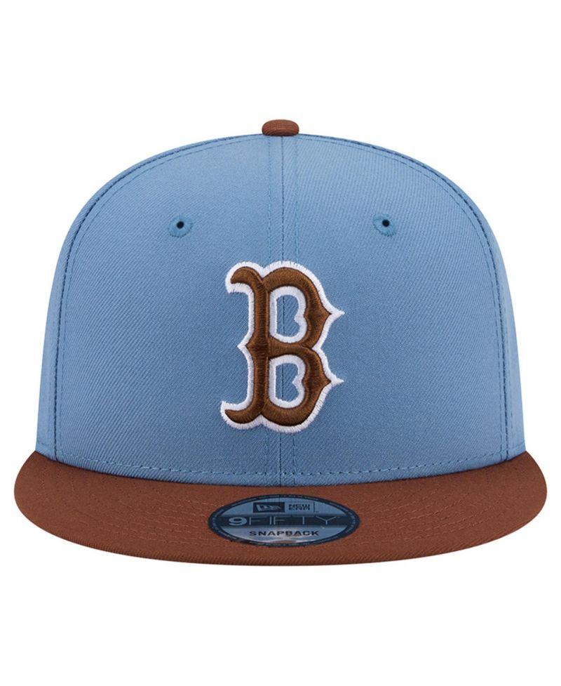 Men's Light Blue/Brown Boston Red Sox Color Pack 9FIFTY Snapback Hat