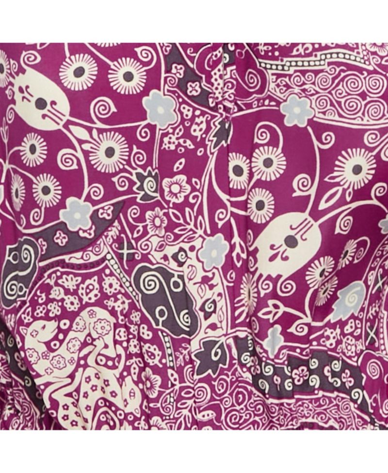 Women's Etoile Pink Printed Crepe Cescott Midi Dress