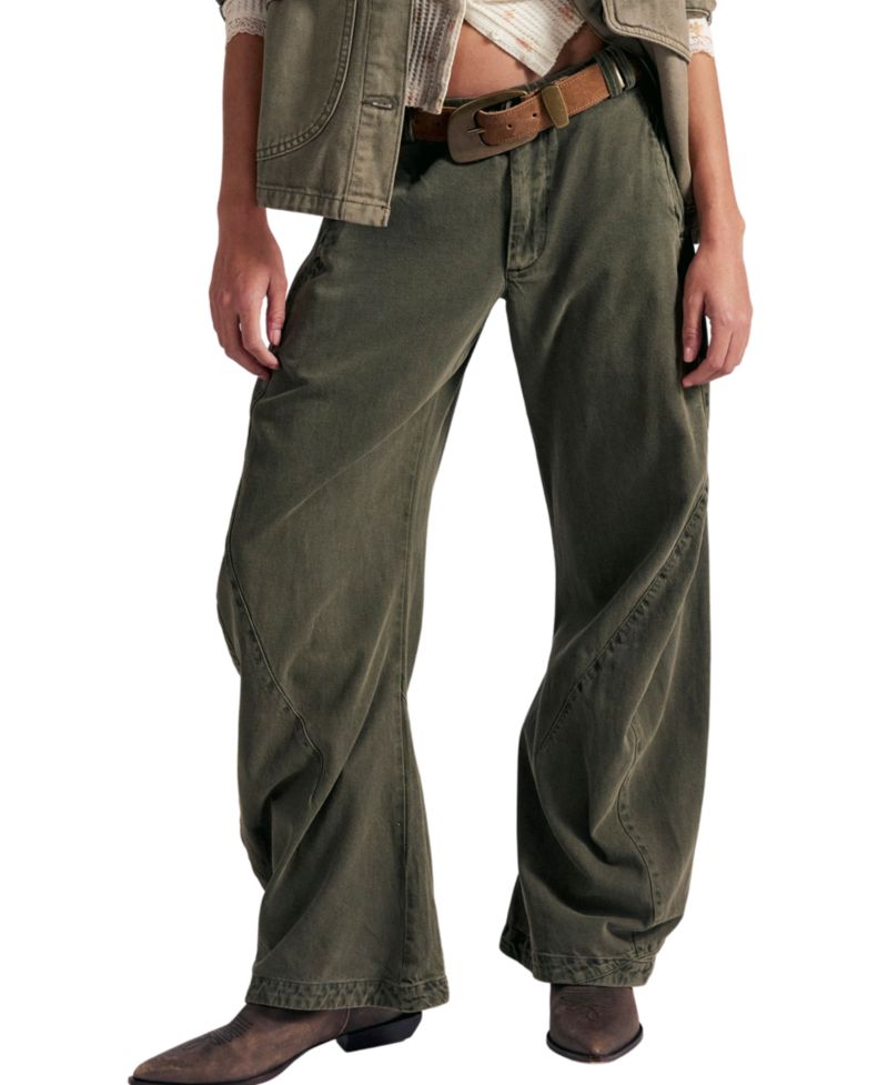 Women's Spotlight Mid-Rise Barrel Chino Trousers