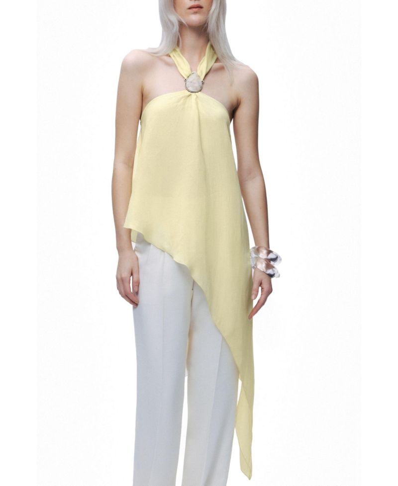 Women's Sleeveless Halter Blouse