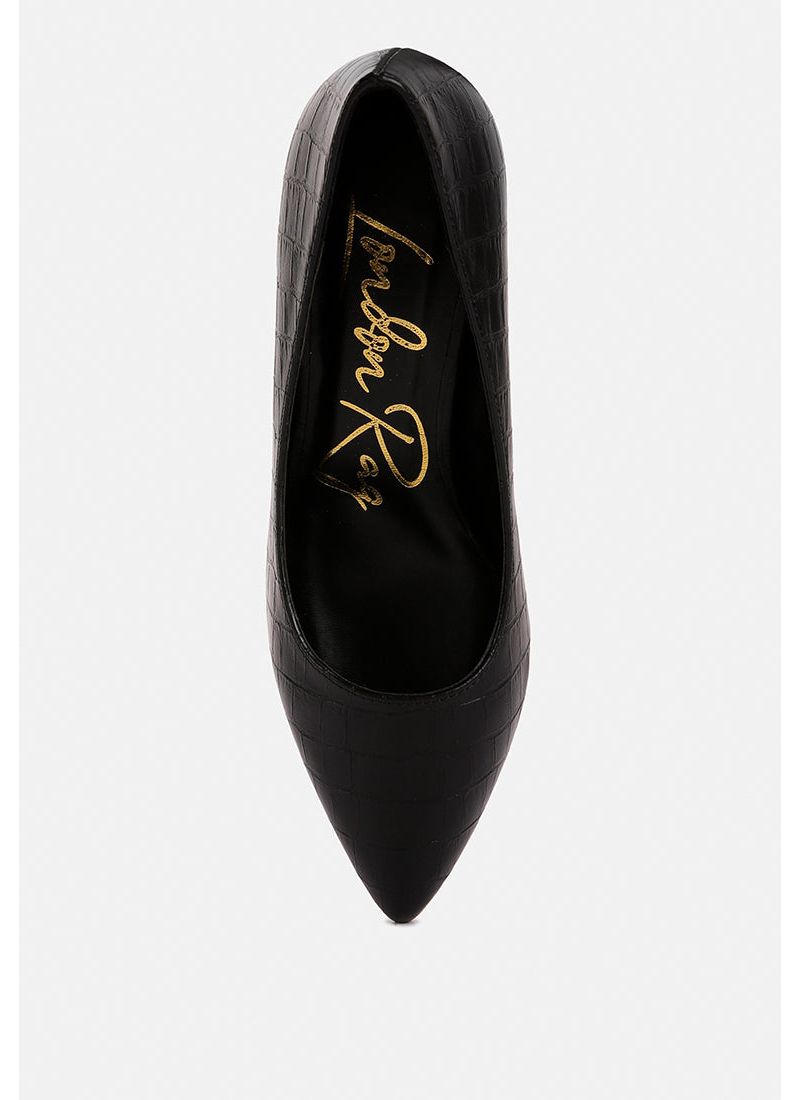 emersyn croc block heel pump