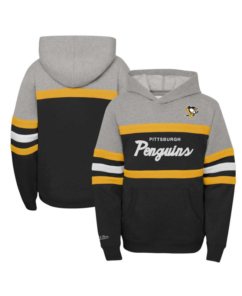 Big Boys and Girls Pittsburgh Penguins Head Coach Pullover Hoodie