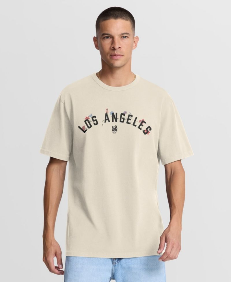 Men's Cream LA28 Summer Olympics Bloom T-Shirt