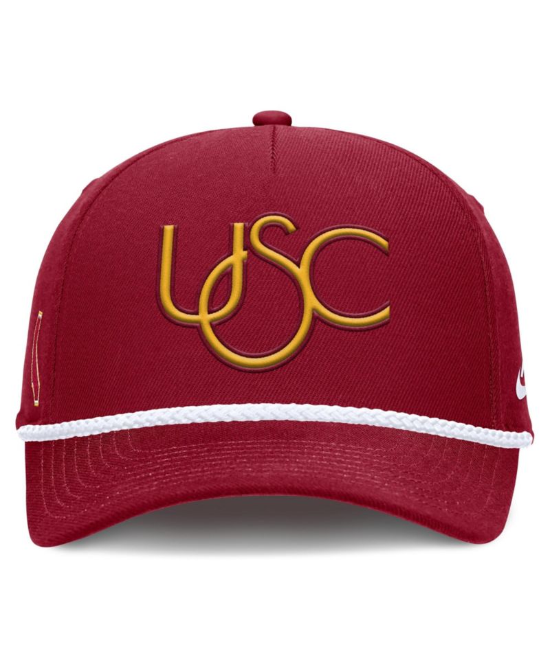 Men's and Women's Crimson USC Trojans 2026 Basketball Refresh 5-Panel Rope Rise Hat