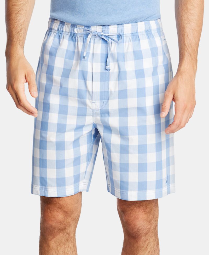 Men's Cotton Plaid Pajama Shorts