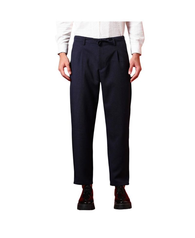 Men's Prussian Blue Tailored Trousers