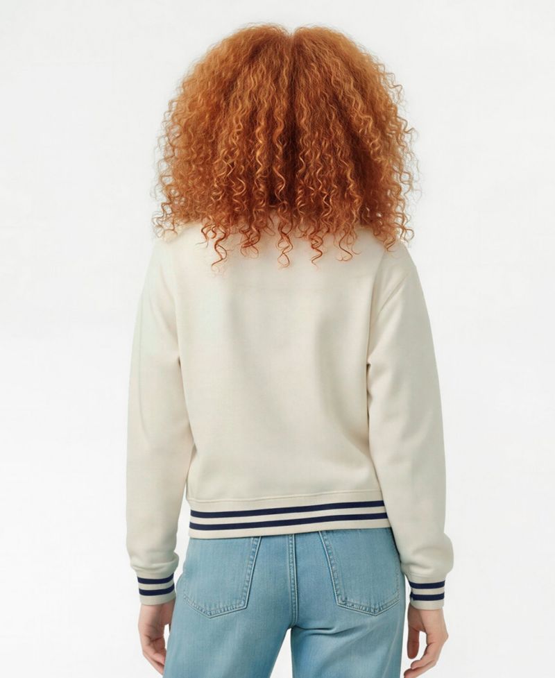 Women's Seattle Mariners Reverse Weave Rib-Knit Sweatshirt