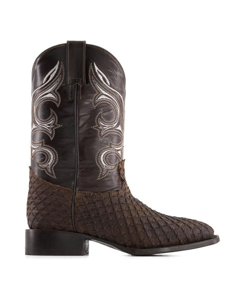 Men's Real Leather Cowboy Boots