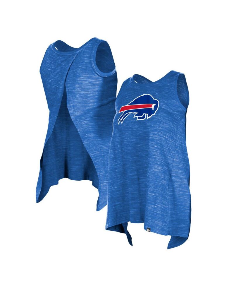 Women's Royal Buffalo Bills Plus Size Space Dye Active Tank Top