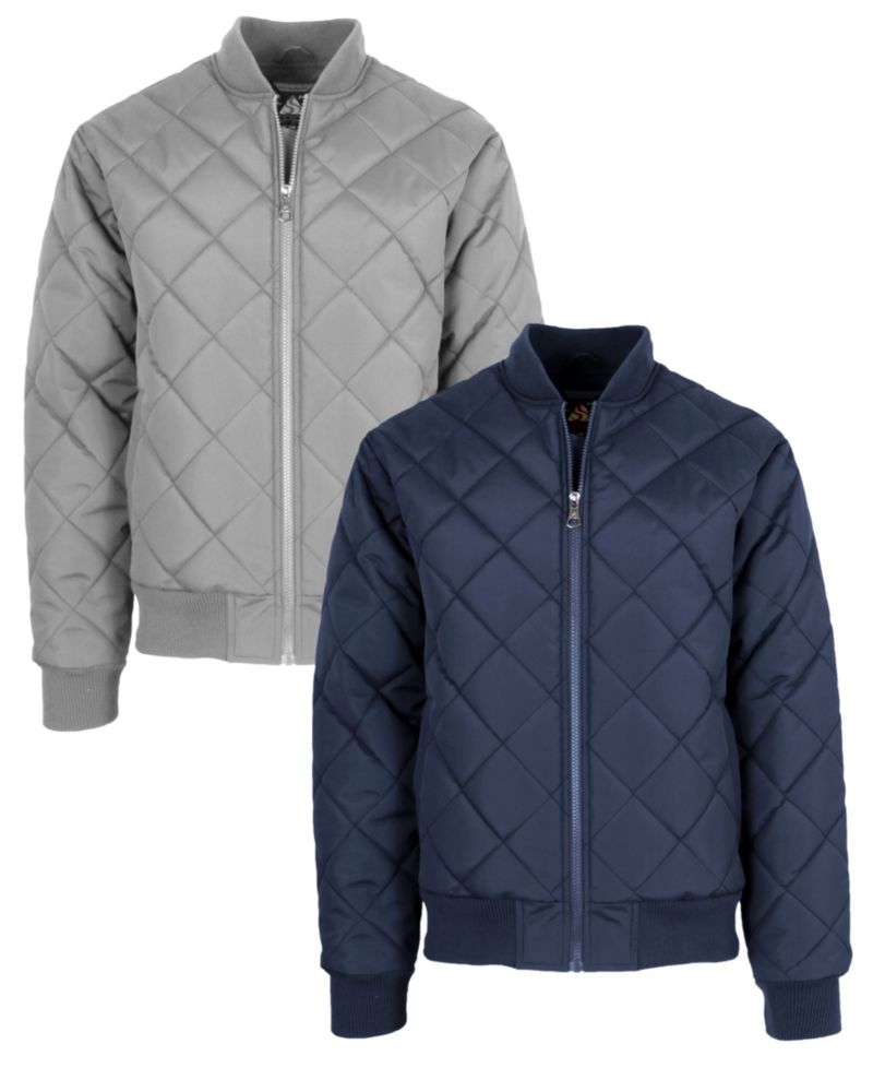 Men's Quilted Bomber Jacket, Pack of 2