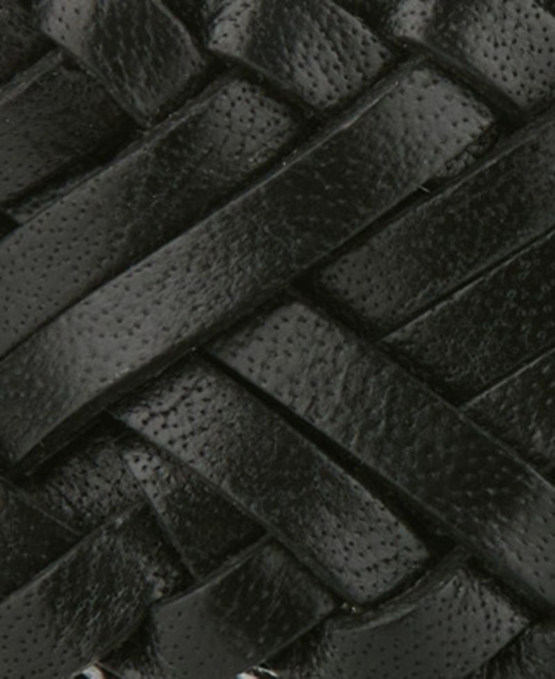 Men's Herringbone Braid Leather Belt