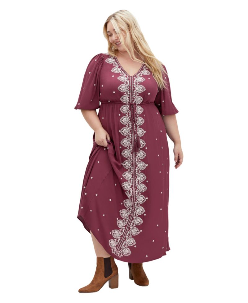Women's Plus Size Ulla Embroidered Dress