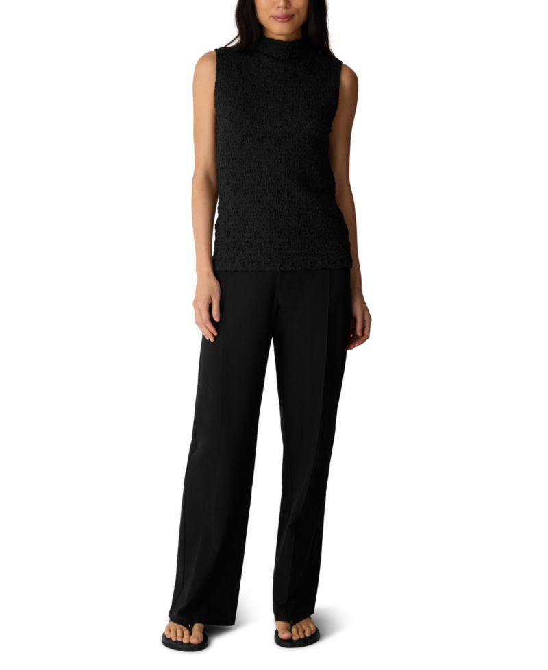 Eileen Fisher Women's High-Waisted Wide-Leg Pintuck Pants