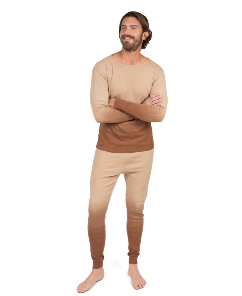 Men's Matching Family Two Piece Cotton Long Sleeve Tie Dye Pajamas