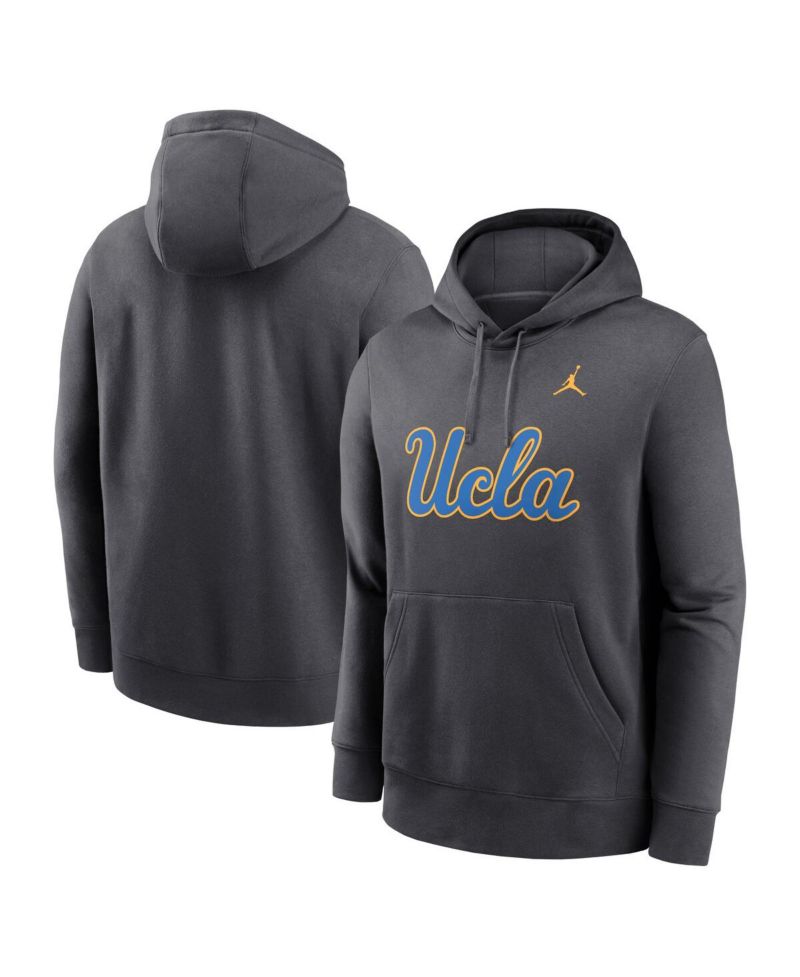 Men's Anthracite UCLA Bruins Primetime Club Fleece Pullover Hoodie