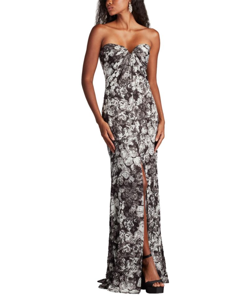 Women's Carnie Strapless Floral Print Gown