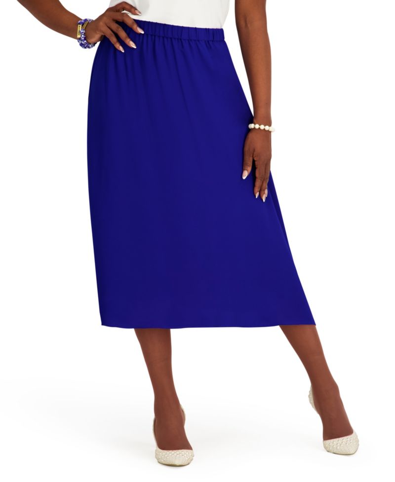 Women's Pull-On Shirred A-Line Skirt