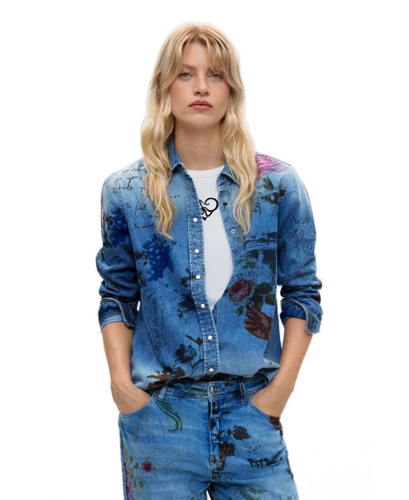 Women's Printed Straight Jeans