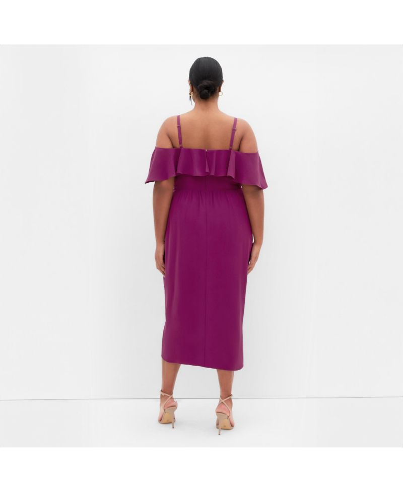 Women's Flirtation Drape Midi Dress