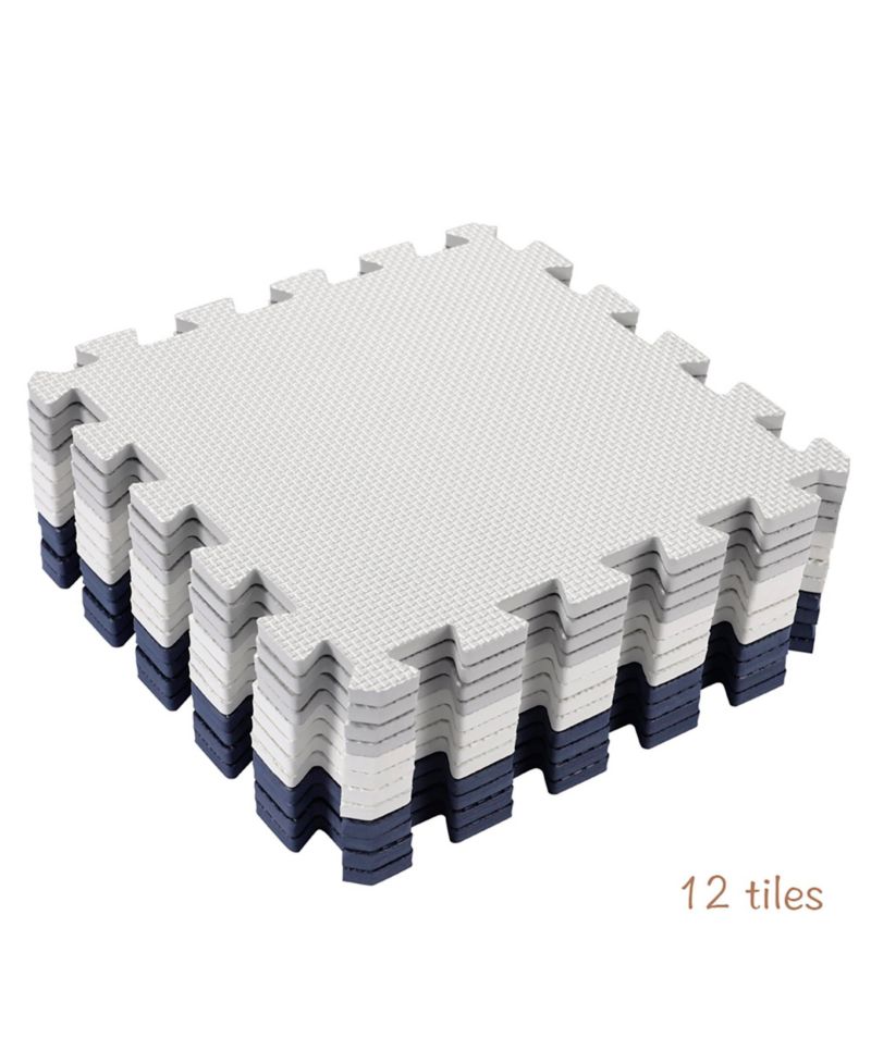 Interlocking Foam Tile Playmat, 12-Piece