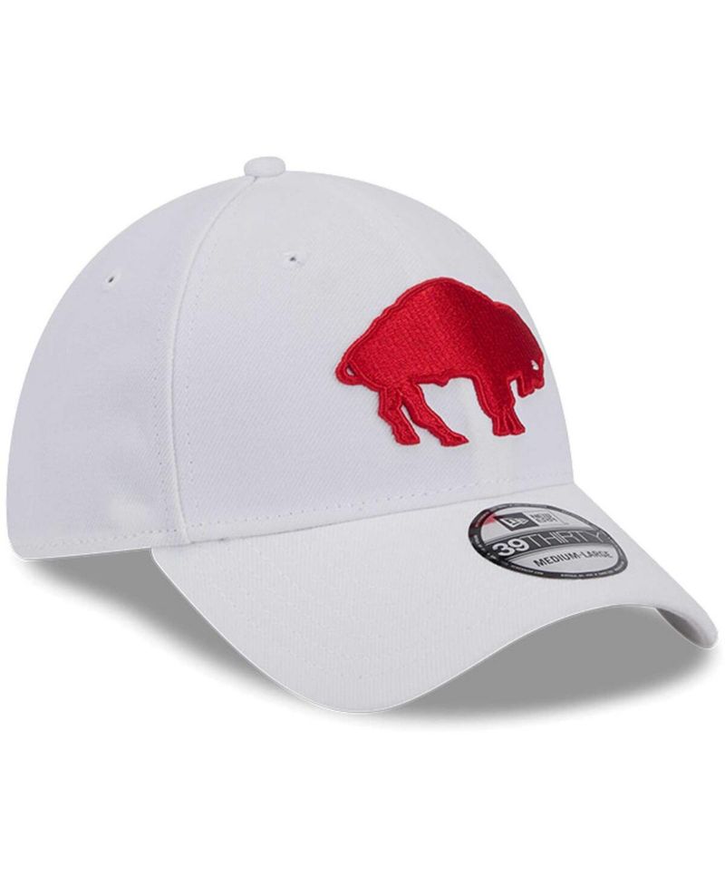 Men's White Buffalo Bills Throwback 39Thirty Flex Hat