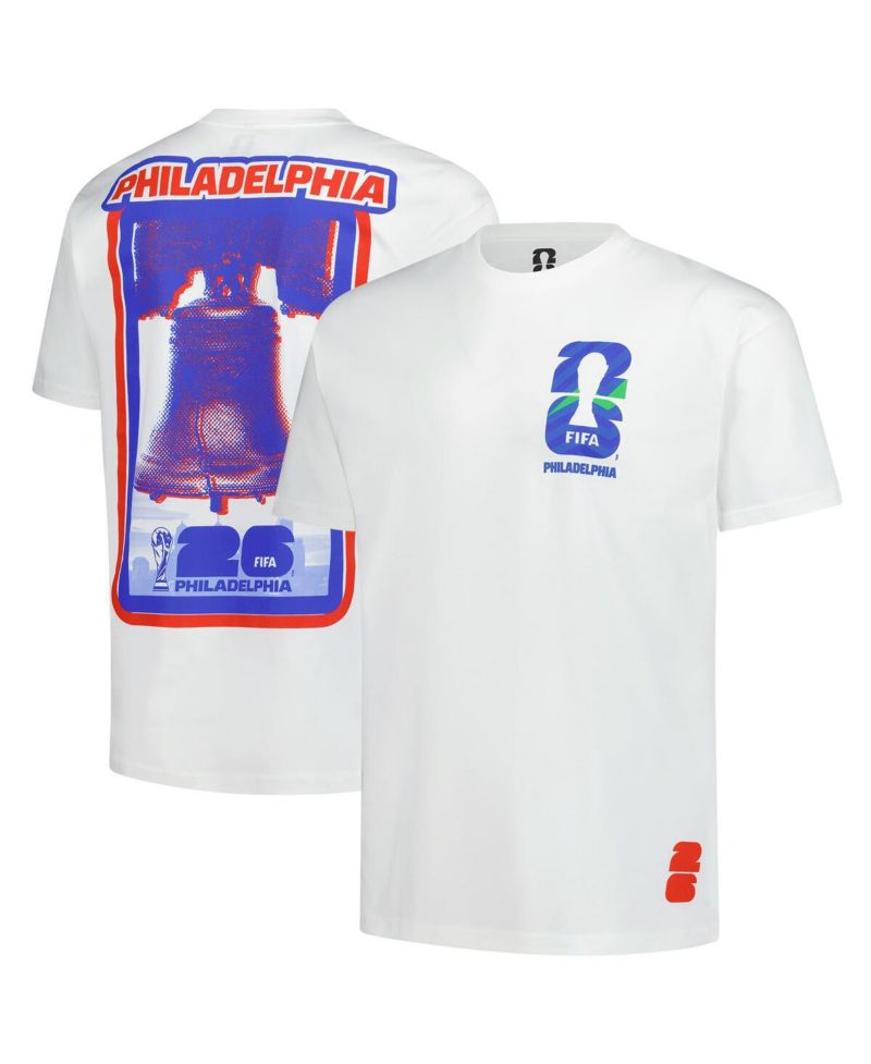 Men's White 2026 FIFA World Cup Philadelphia Host City Local Oversized T-Shirt