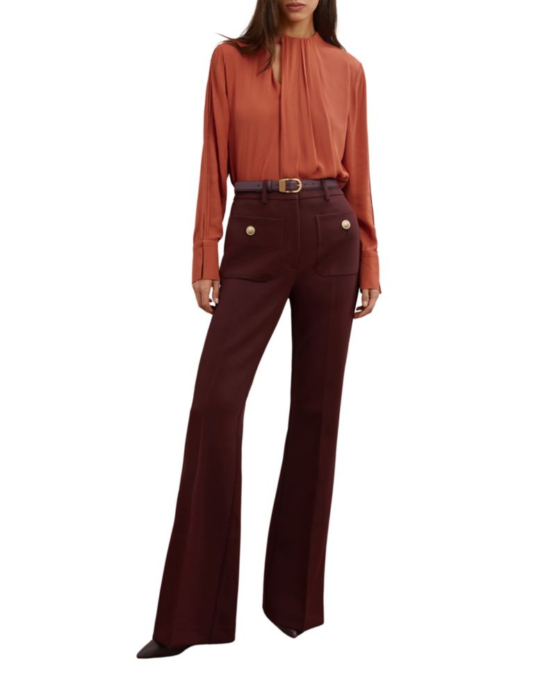 Women's Marta Asymmetric-Drape Blouse