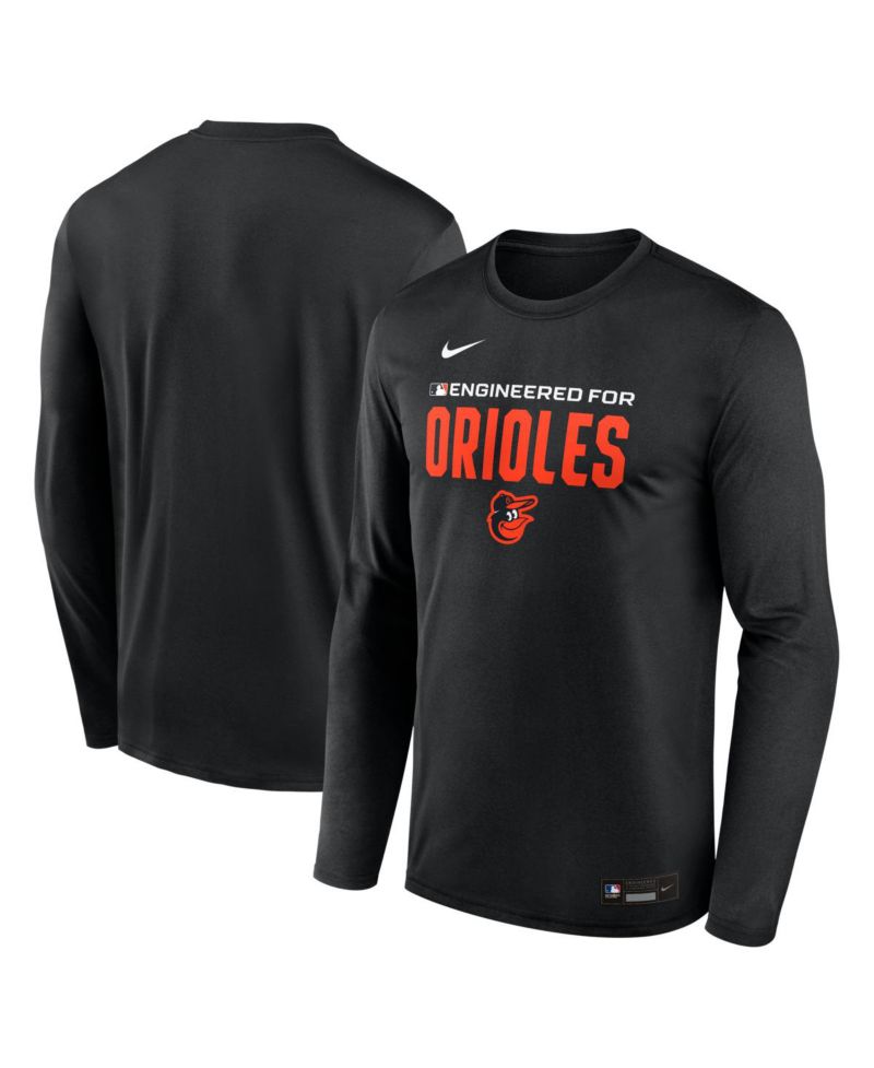 Men's Black Baltimore Orioles Authentic Collection Legend Dri-FIT Long Sleeve T-Shirt