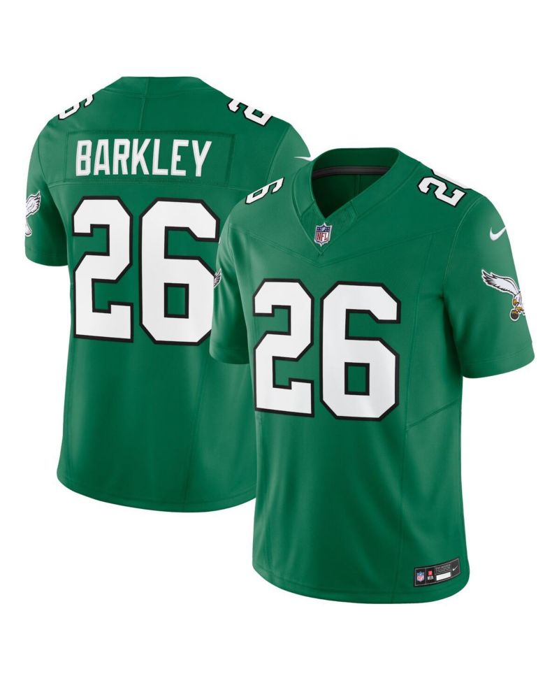 Men's Saquon Barkley Kelly Green Philadelphia Eagles Alternate Vapor F.U.S.E. Limited Jersey