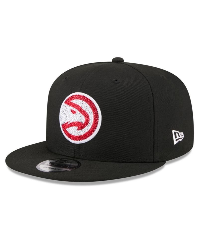 Men's Black Atlanta Hawks 2026 NBA Draft Crystal 9FIFTY Snapback Hat