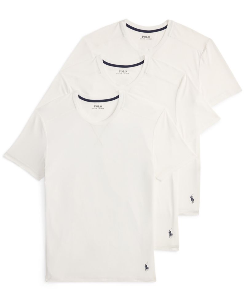 Men's Performance Sport Crewneck Undershirt, 3-Pack