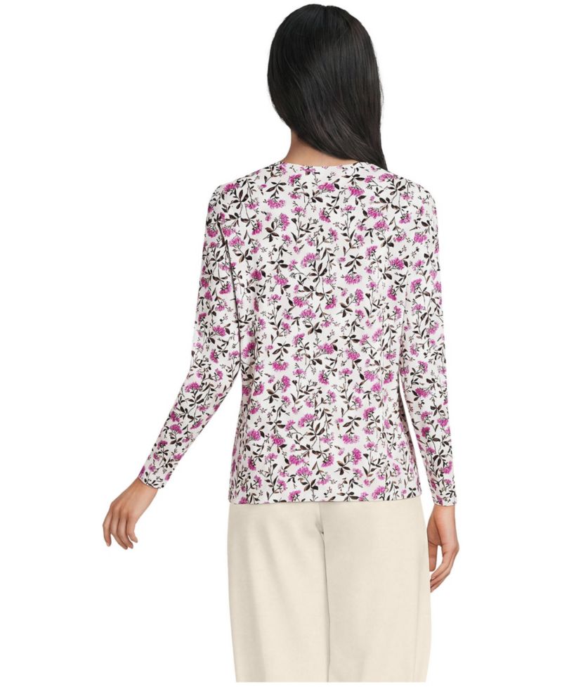 Women's Supima Cotton Long Sleeve V-Neck T-Shirt