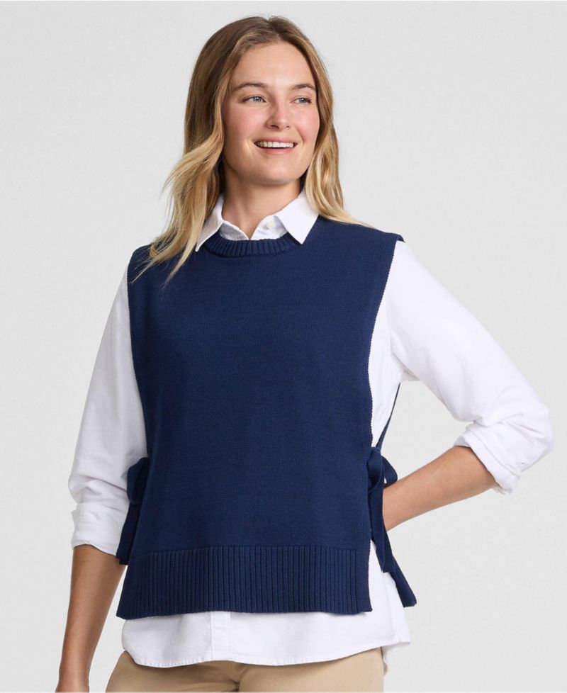 Women's Drifter Side-Tie Sleeveless Sweater Vest