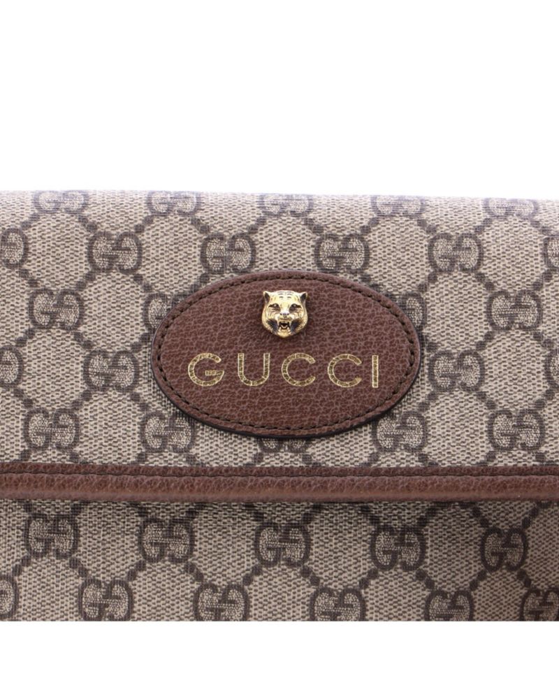 Neo Vintage Flap Belt Bag GG Coated Canvas