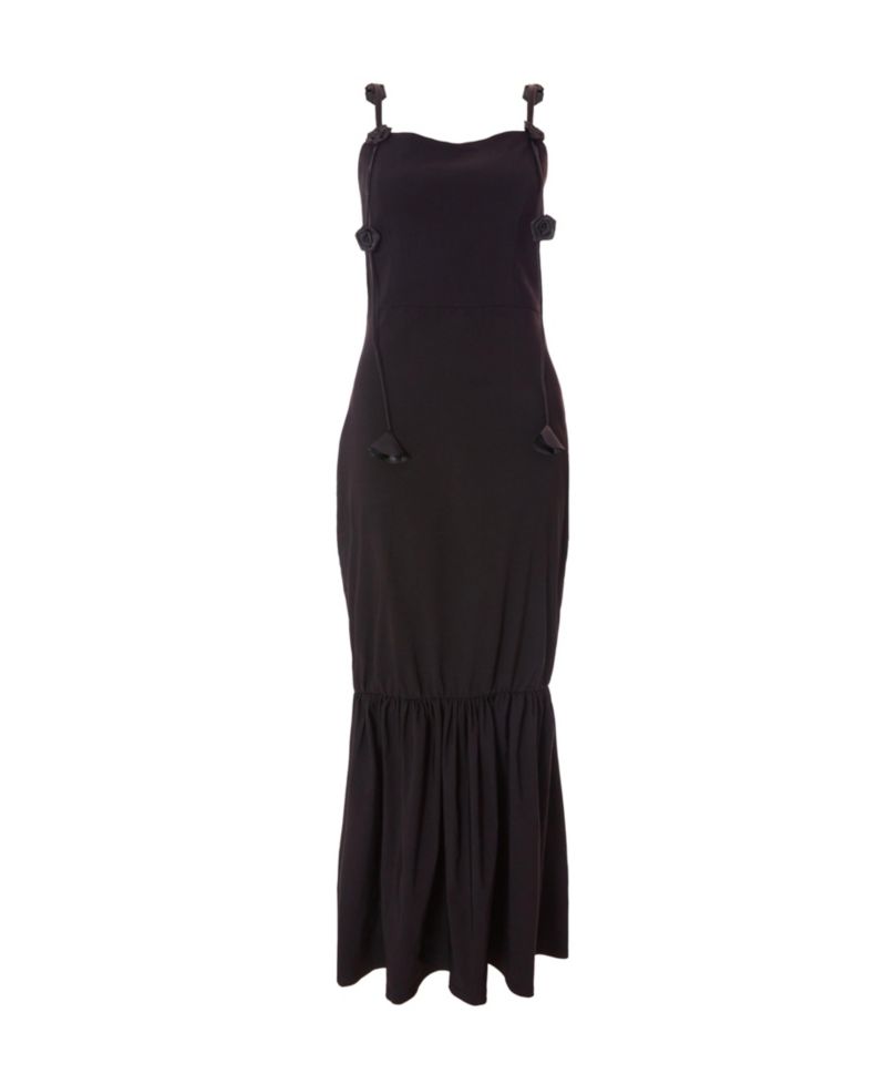 Women's Bengaline Fishtail Maxi Dress