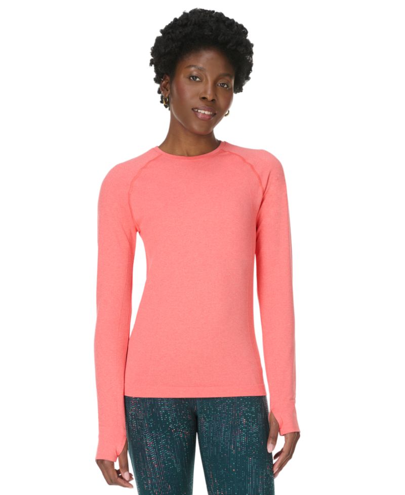 Women's Athlete Seamless Workout Long-Sleeve Top