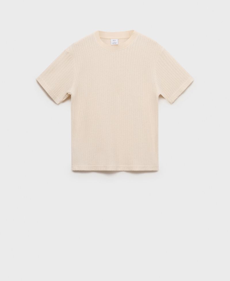 Men's Ribbed Knit T-Shirt