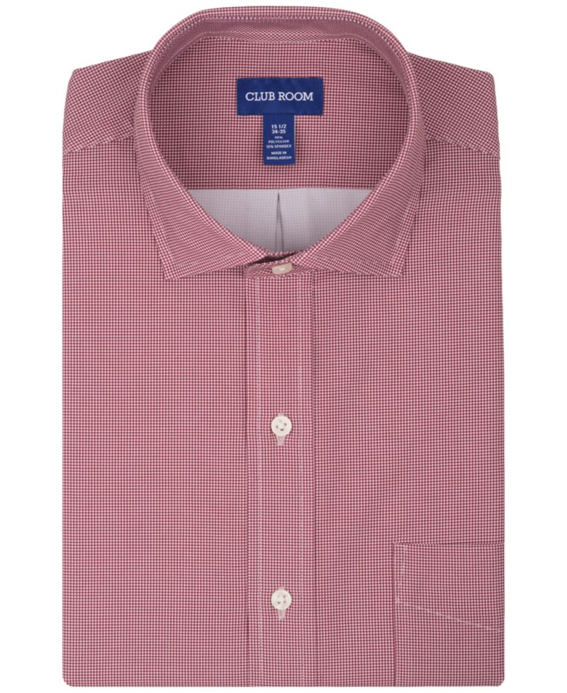 Men's Regular-Fit Houndstooth Dress Shirt